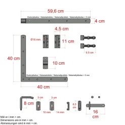 Discount Plus COUNTRY LÅGE FUNGICIDBEHANDLET OG GRUNDMALET 2 GANGE HVID 150 X 98 CM