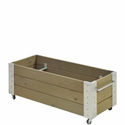 Hot Plus CUBIC BLOMSTERKASSE GRÅBRUN 45 X 50 X 120 CM