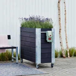 Best Plus CUBIC BLOMSTERKASSE SORT 50 X 90 X 120 CM