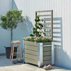 Outlet Plus CUBIC BLOMSTERRUMDELER GRÅBRUN 155 X 87 X 50 CM