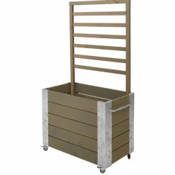 Outlet Plus CUBIC BLOMSTERRUMDELER GRÅBRUN 155 X 87 X 50 CM