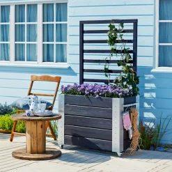 Discount Plus CUBIC BLOMSTERRUMDELER SORT 155 X 87 X 50 CM