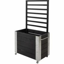 Discount Plus CUBIC BLOMSTERRUMDELER SORT 155 X 87 X 50 CM