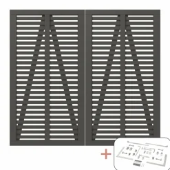 Outlet Plus DOBBELTLÅGE FUNGICIDBEHANDLET OG GRUNDMALET UMBRAGRÅ 200 X 180 CM