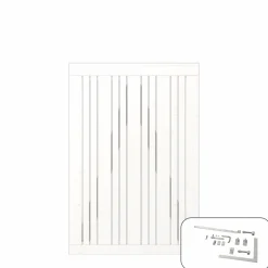 Outlet Plus ENKELTLÅGE FUNGICIDBEHANDLET & GRUNDMALET 2 GANGE HVID 95 X 140 CM