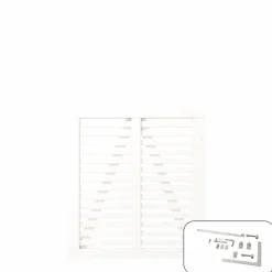 Clearance Plus ENKELTLÅGE FUNGICIDBEHANDLET & GRUNDMALET 2 GANGE HVID 100 X 107 CM