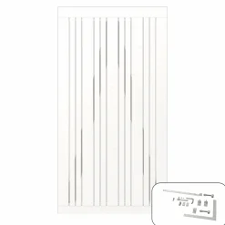 Outlet Plus ENKELTLÅGE FUNGICIDBEHANDLET & GRUNDMALET 2 GANGE HVID 95 X 180 CM