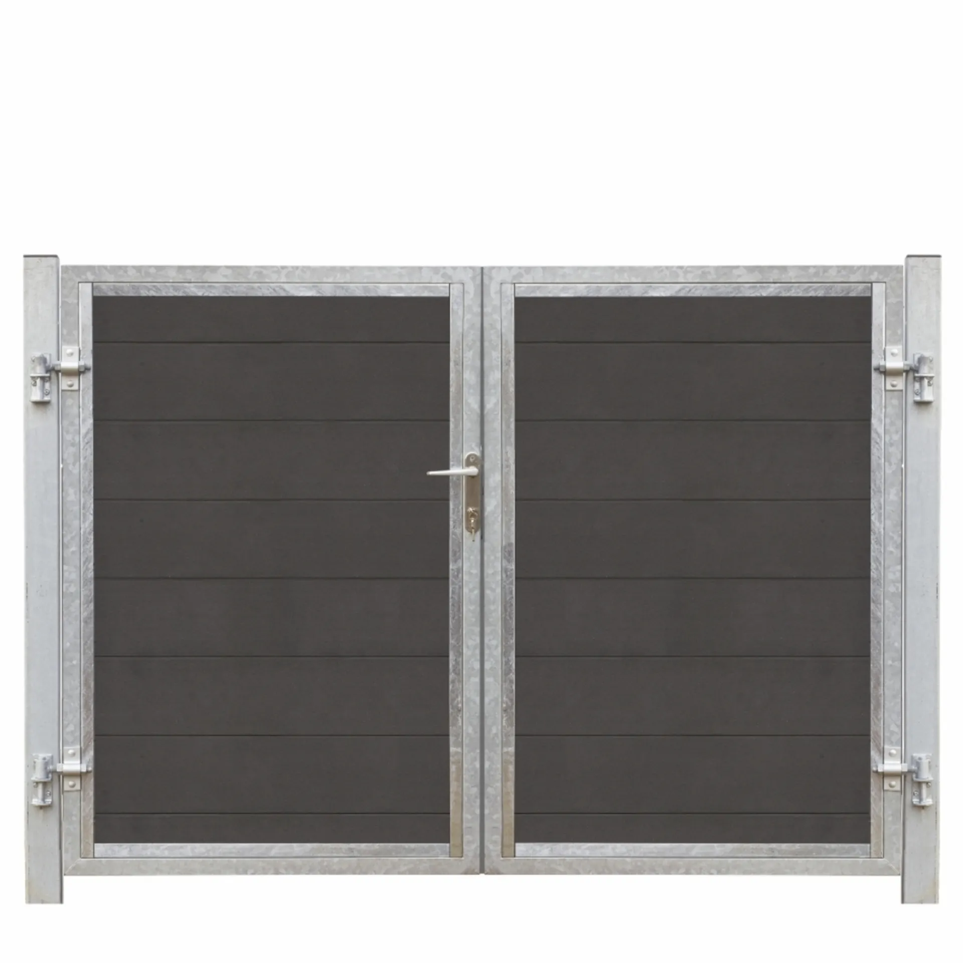 Discount Plus FUTURA VENSTRE DOBBELTLÅGE SKIFFERGRÅ/SORT 213 X 145 CM