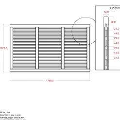 New Plus HEGN FUNGICIDBEHANDLET & GRUNDMALET 2 GANGE HVID 180 X 107 CM