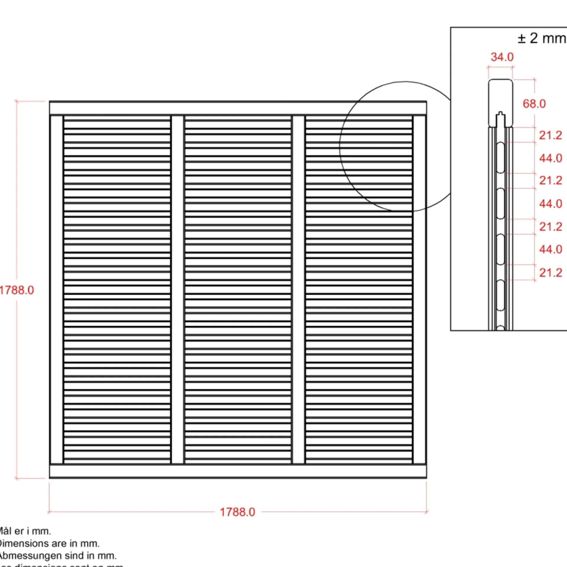 Best Plus HEGN FUNGICIDBEHANDLET & GRUNDMALET 2 GANGE HVID 180 X 180 CM
