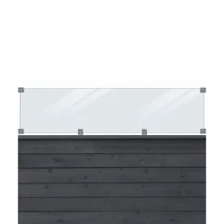 Discount Plus KLINK PROFILHEGN TRYKIMPRÆGNERET OG GRUNDMALET SORT 174 X 125 CM
