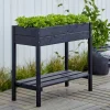 Hot Plus PÅ BEN PLANTEKASSE SORT 79 X 38 X 88 CM