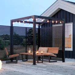 Clearance Plus PERGOLA 208 X 198 X 198 CM SORT