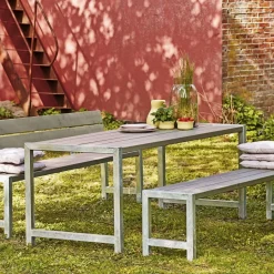 Best Plus PLANKEBÆNK GRÅBRUN 176 CM