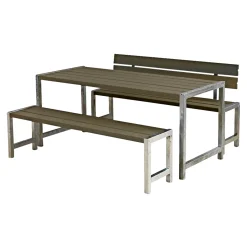 New Plus PLANKESÆT GRÅBRUN