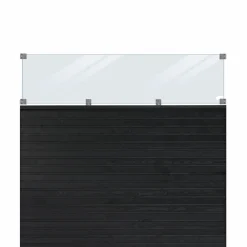 Discount Plus PROFILHEGN TRYKIMPRÆGNERET OG GRUNDMALET SORT 174 X 163 CM