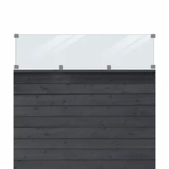 Outlet Plus PROFILHEGN TRYKIMPRÆGNERET OG GRUNDMALET SORT 174 X 163 CM