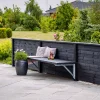 Outlet Plus PROFILHEGN TRYKIMPRÆGNERET OG GRUNDMALET SORT 174 X 91 CM