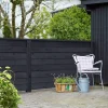 Online Plus PROFILHEGN TRYKIMPRÆGNERET OG GRUNDMALET SORT 174 X 129 CM