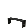 Discount Plus RUSTIK TRALLEBÆNK SORT 138 CM