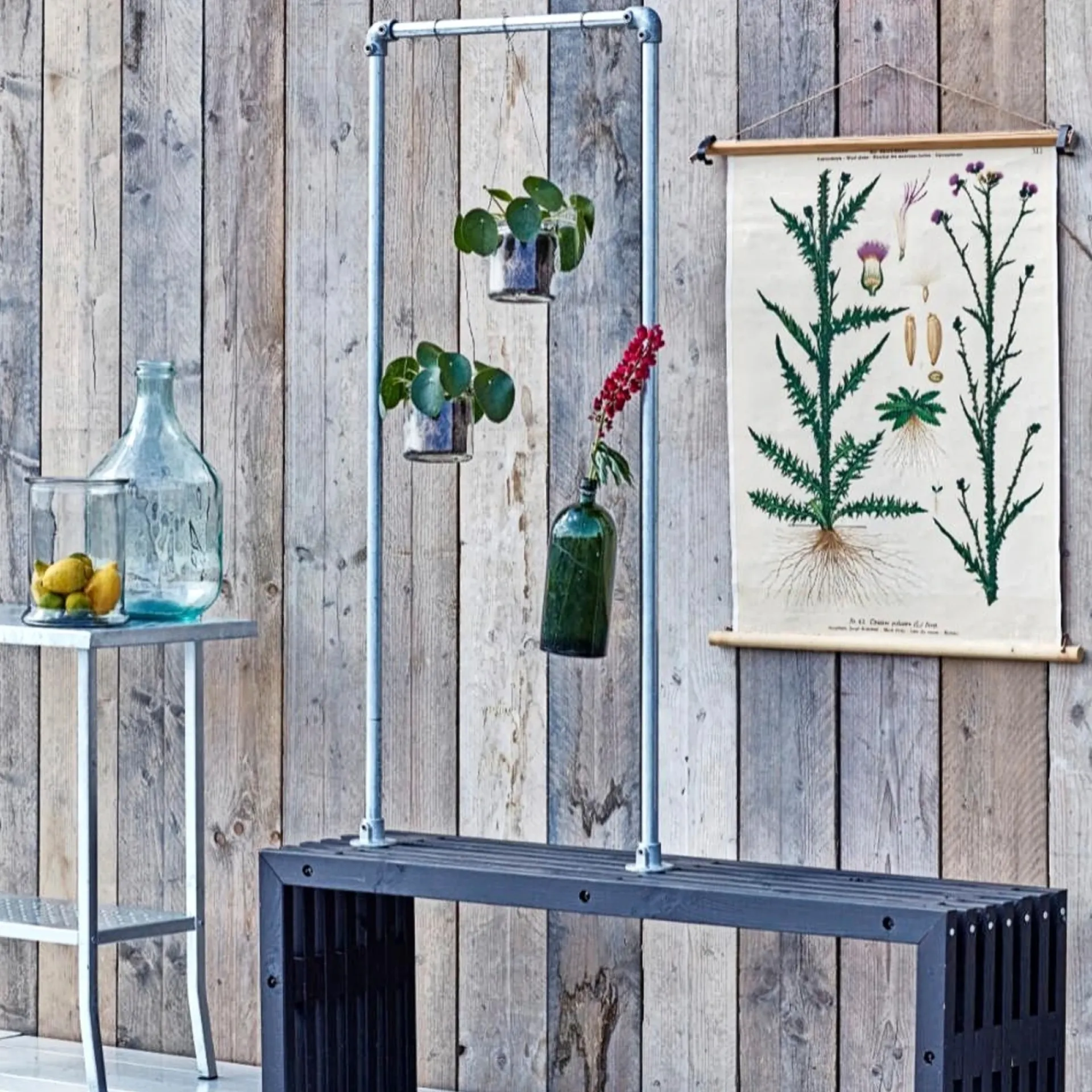 Discount Plus RUSTIK TRALLEBÆNK SORT 138 CM
