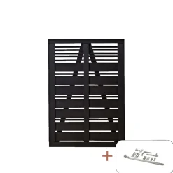 Outlet Plus SILENCE LÅGE FUNGICIDBEHANDLET OG GRUNDMALET SORT 100 X 140 CM