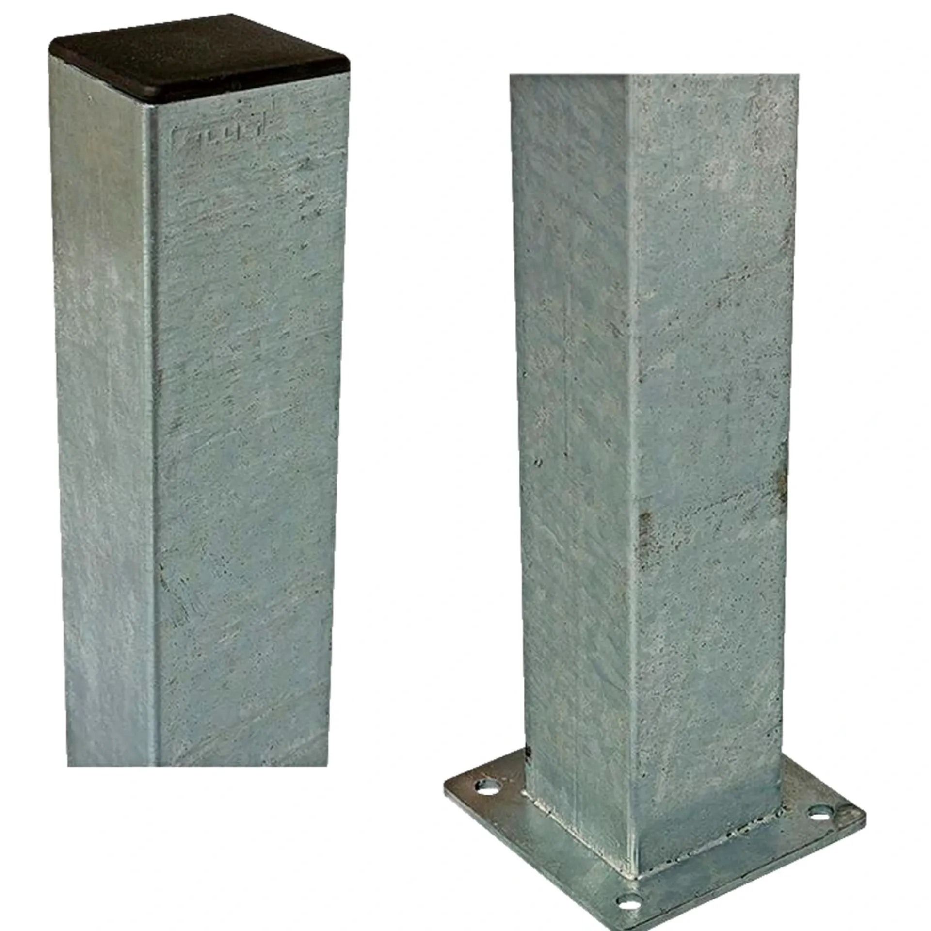 Clearance Plus STÅLSTOLPE VARMGALVANISERET STÅL 8 X 8 X 132 CM