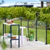 Sale Plus STOLPE VARMGALVANISERET OG PULVERLAKERET GRÅSORT 4.24 X 4.24 X 96 CM