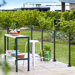 Sale Plus STOLPE VARMGALVANISERET OG PULVERLAKERET GRÅSORT 4.24 X 4.24 X 96 CM