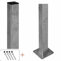 New Plus STOLPE VARMGALVANISERET STÅL 4.50 X 4.50 X 96 CM
