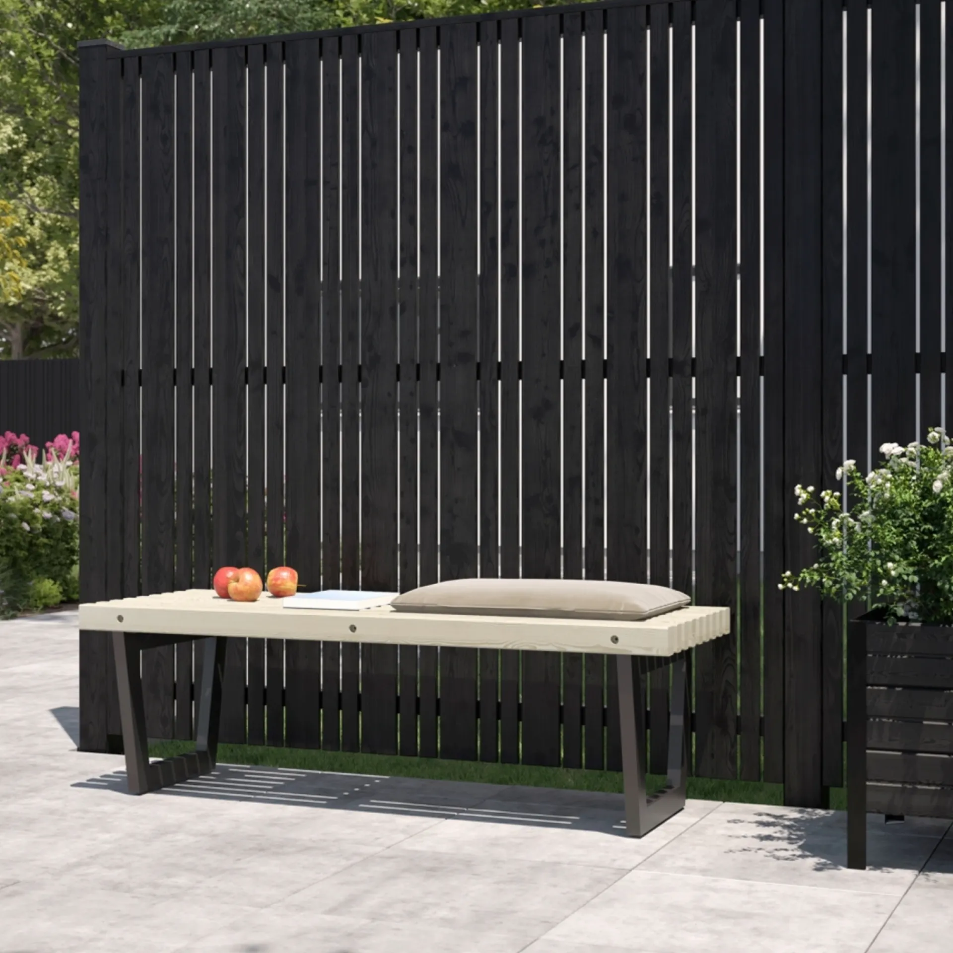 Sale Plus STOLPEHAT STÅL SORT 91 X 91 MM