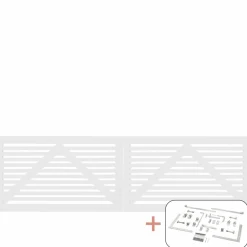 Plus TOKYO LÅGE FUNGICIDBEHANDLET OG GRUNDMALET 2 GANGE HVID 300 X 90 CM