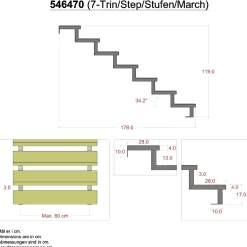 Plus TRAPPEVANGE 30 X 1190 MM