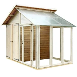 Best Plus UDERUM REDSKABSRUM M/DRIVHUS 6,6 M2