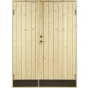 Discount Plus VIBO UDHUSDØRE DOBBELT UDHUSDØR 105 X 1278 X 1878 MM HØJRE