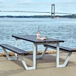 Discount Plus WEGA BORDBÆNKESÆT SORT