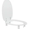 Pressalit DANIA 100 MM. FORHØJET R34000 TOILETSÆDE HVID