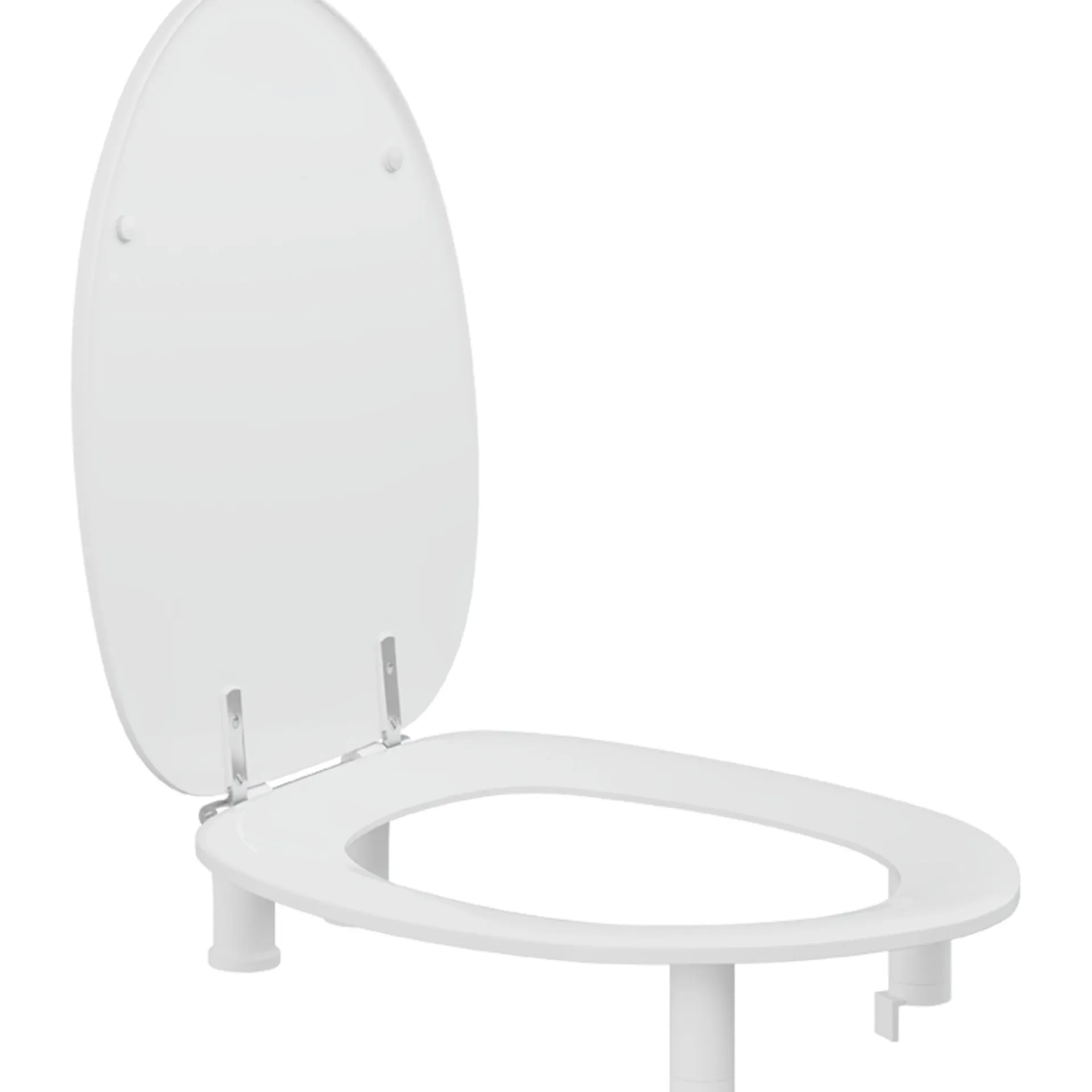 Pressalit DANIA 100 MM. FORHØJET R34000 TOILETSÆDE HVID