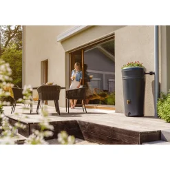 Hot 4RAIN REGNVANDSBEHOLDER 230L, H1,14 MTR GRÅ