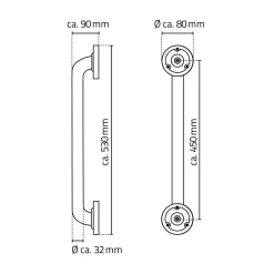 Best Ridder Assistent 45 CM, SORT BADEKARSGREB