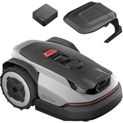 Online Roborock ROCKNEO Q110 ROBOTPLÆNEKLIPPER INKL. GARAGE OG 4G MODUL 1000 M2