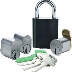 Outlet Ruko SERIE 1200 DOBBELT OVAL LÅSESÆT 6-STIFT RUSTFRIT STÅL 7 DELE