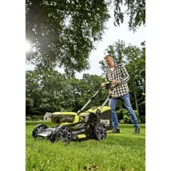 Hot Ryobi MAX POWER RY36LMX46A-240 PLÆNEKLIPPER AKKU 36V MED BATTERI OG LADER