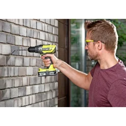 New Ryobi ONE+ R18PD3-0 BORE-/SKRUEMASKINE AKKU UDEN BATTERI OG LADER
