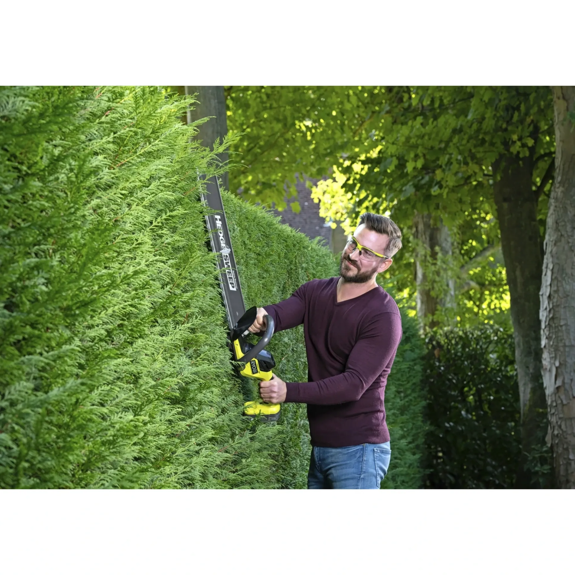 Clearance Ryobi ONE+ RY18HT55A-0 HÆKKEKLIPPER 55 CM UDEN BATTERI OG LADER