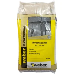 New Saint-Gobain Weber OVNTØRRET SAND 20 KG 0,3-1 MM