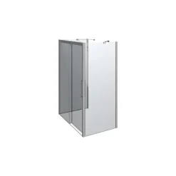 Outlet Scanbad CLASSIC SKYDEDØR KROM/KLAR 140 X 200 X 90 CM