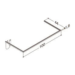 Online Scanbad DELTA L100 CM D44 CM LYSRAMME