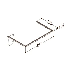 Best Scanbad DELTA L60 CM D35 CM LYSRAMME