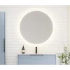 Clearance Scanbad DELTA SPEJL M/ LYS UDEN LYSSTYRING Ø90 CM